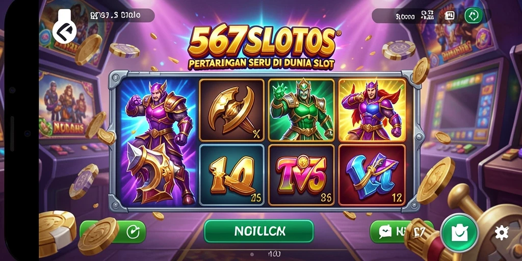 Tampilan aksi intens dari karakter dalam gameplay Fighting.