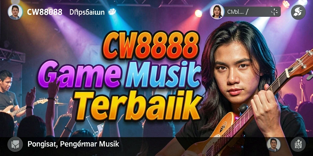 Screenshot gameplay CW8888 yang menampilkan berbagai interaksi musik.