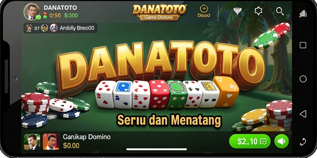 Screenshot gameplay seru dari aplikasi DANATOTO.