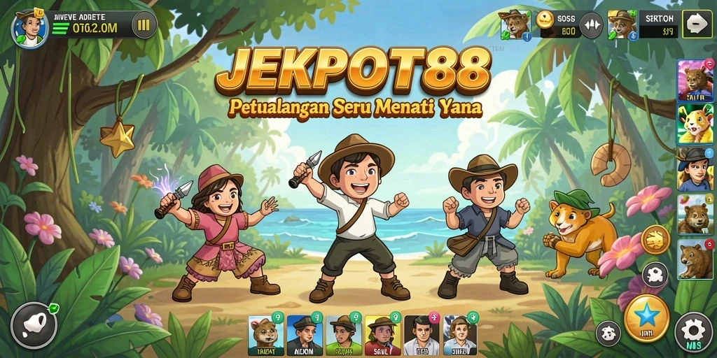 Tangkap momen seru dalam gameplay petualangan JEKPOT88.