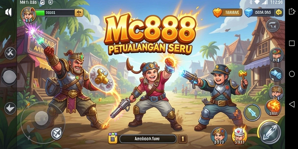 Tangkapan layar menunjukkan aksi seru dari gameplay MC888.