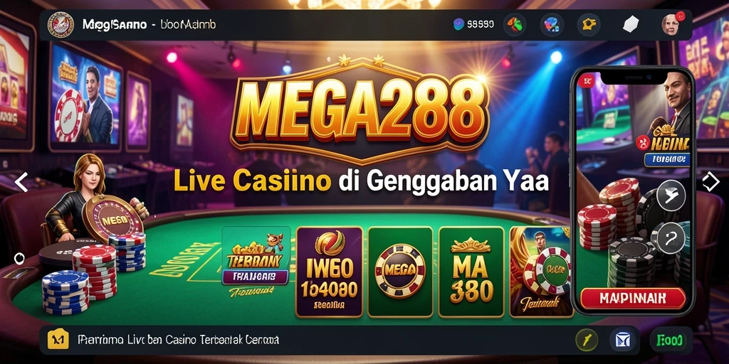 Tampilan gameplay Live Casino yang mendebarkan di MEGA288.