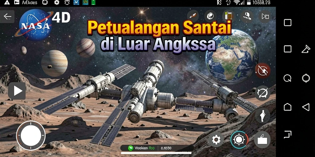 Tampilan gameplay <strong>NASA4D</strong> yang menarik dengan eksplorasi luar angkasa.