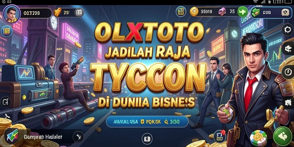 Tampilan gameplay <strong>OLXTOTO</strong> yang menggambarkan pengelolaan bisnis yang inovatif.