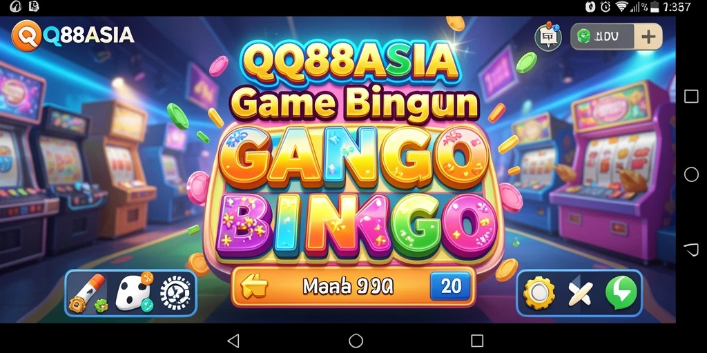 Tampilan gameplay seru dalam aplikasi Bingo QQ88ASIA.