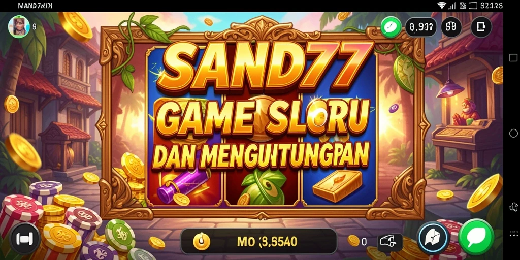 Tampilan gameplay Slot SAND77 dengan grafis menawan.