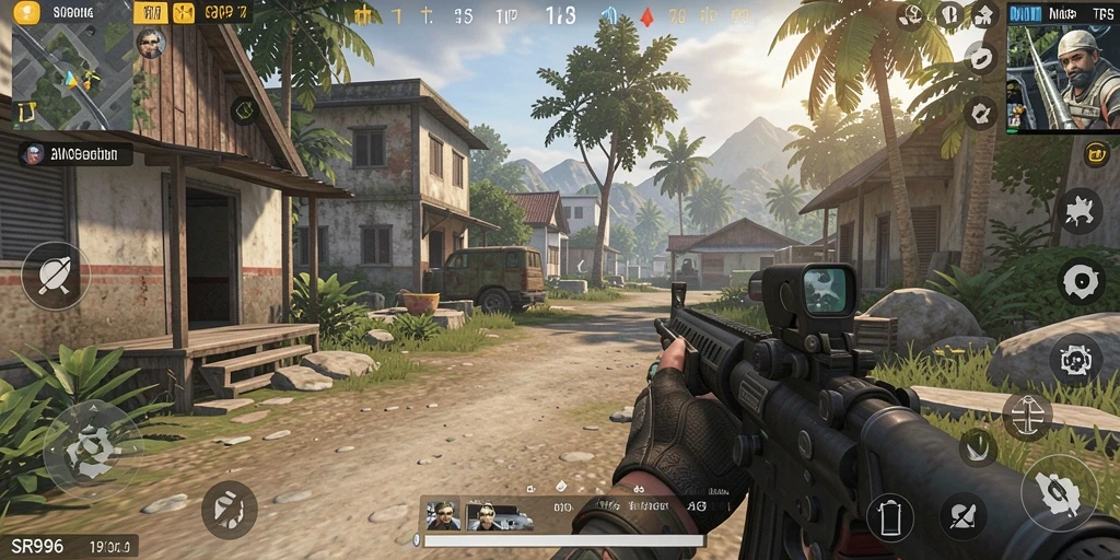 Gameplay mendebarkan di SR996 dengan aksi yang intens.