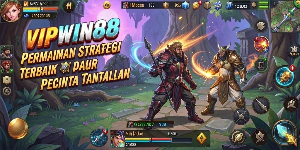 Screenshot utama VIPWIN88 menampilkan gameplay yang menegangkan dengan strategi dan taktik yang mendebarkan.